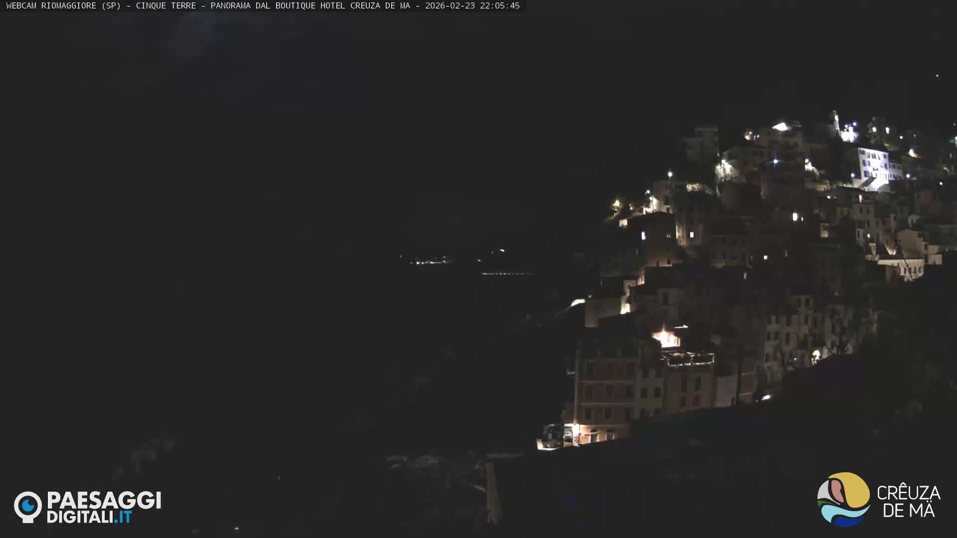 Cinque Terre, Riomaggiore Village Live Cam  - La Spezia, Liguria, Italy