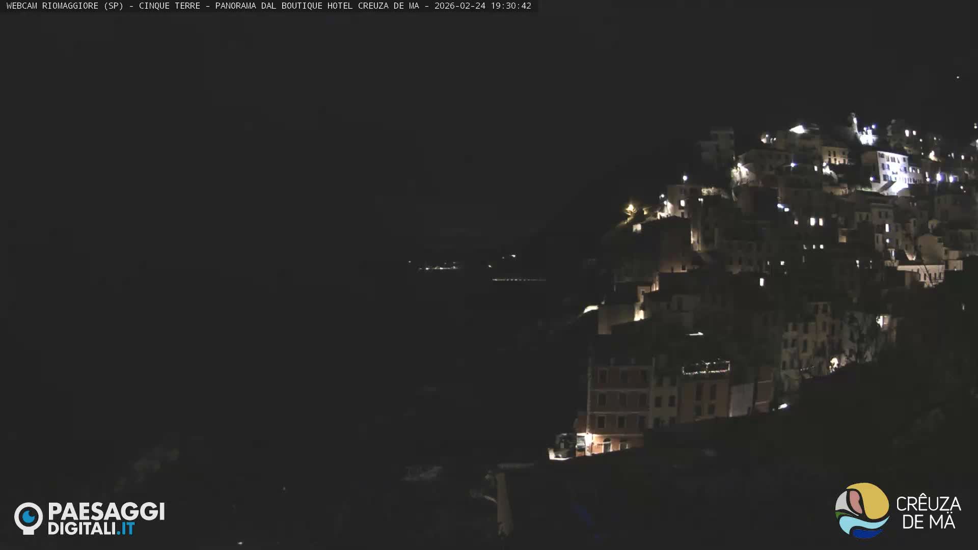 Cinque Terre, Riomaggiore Village Live Cam  - La Spezia, Liguria, Italy