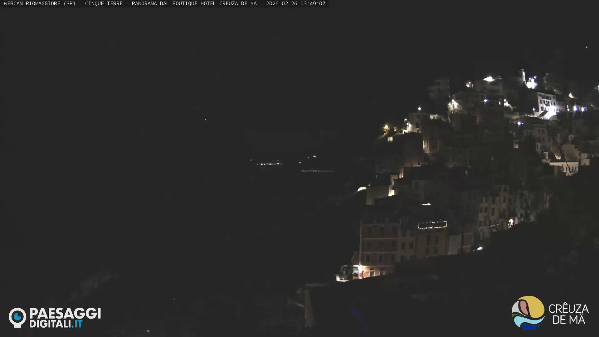 Cinque Terre, Riomaggiore Village Live Cam  - La Spezia, Liguria, Italy