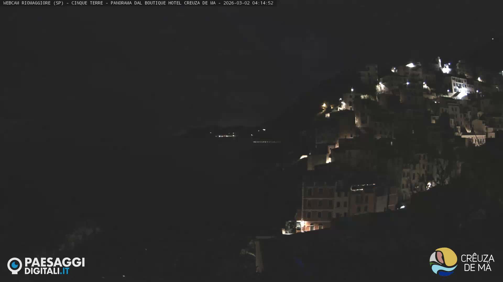 Cinque Terre, Riomaggiore Village Live Cam  - La Spezia, Liguria, Italy