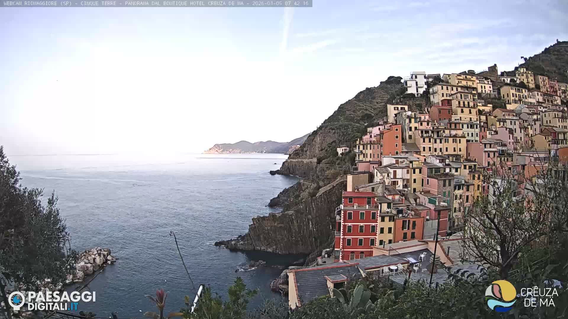 Cinque Terre, Riomaggiore Village Live Cam  - La Spezia, Liguria, Italy