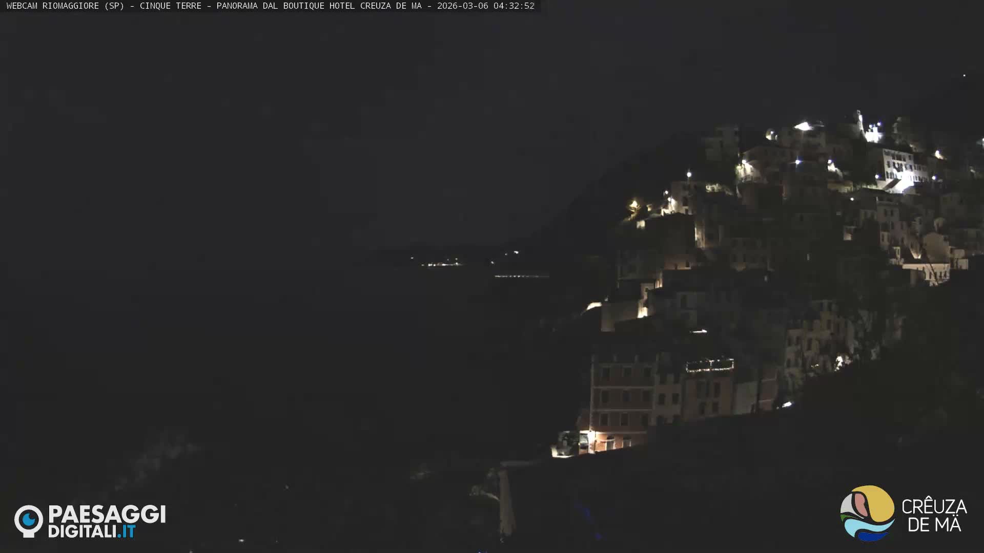 Cinque Terre, Riomaggiore Village Live Cam  - La Spezia, Liguria, Italy