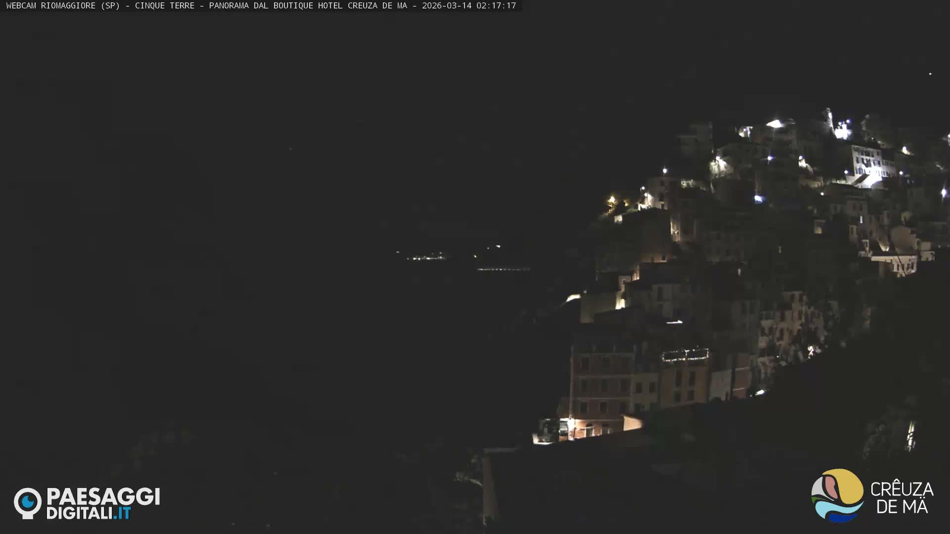 Cinque Terre, Riomaggiore Village Live Cam  - La Spezia, Liguria, Italy