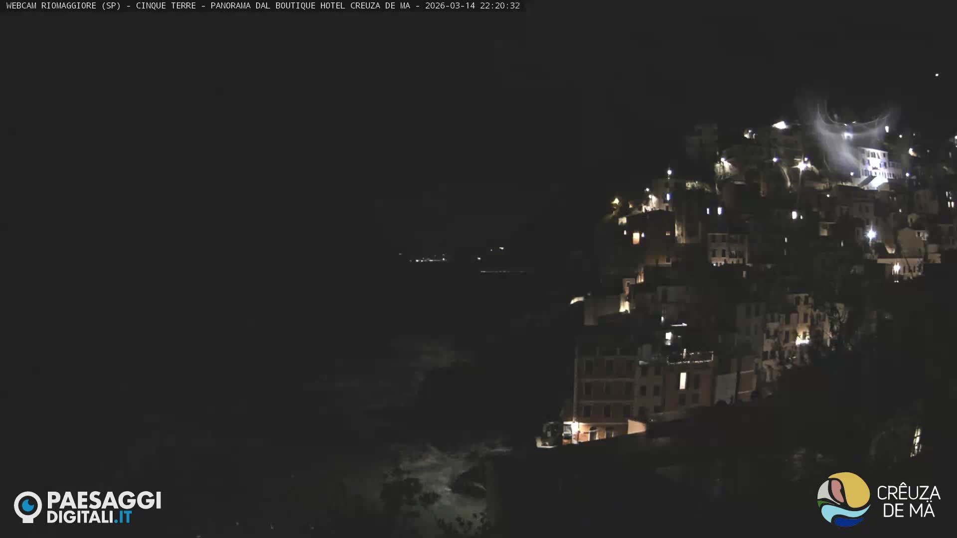 Cinque Terre, Riomaggiore Village Live Cam  - La Spezia, Liguria, Italy