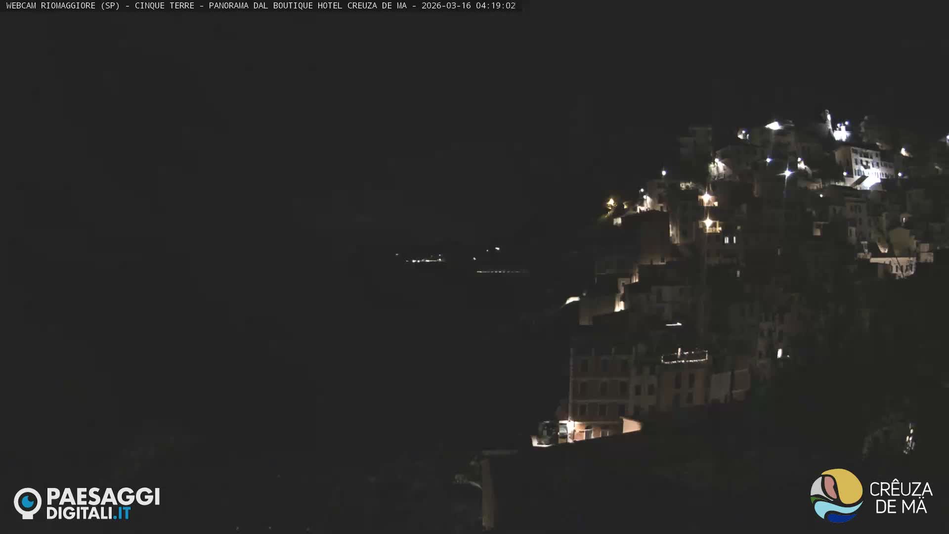 Cinque Terre, Riomaggiore Village Live Cam  - La Spezia, Liguria, Italy