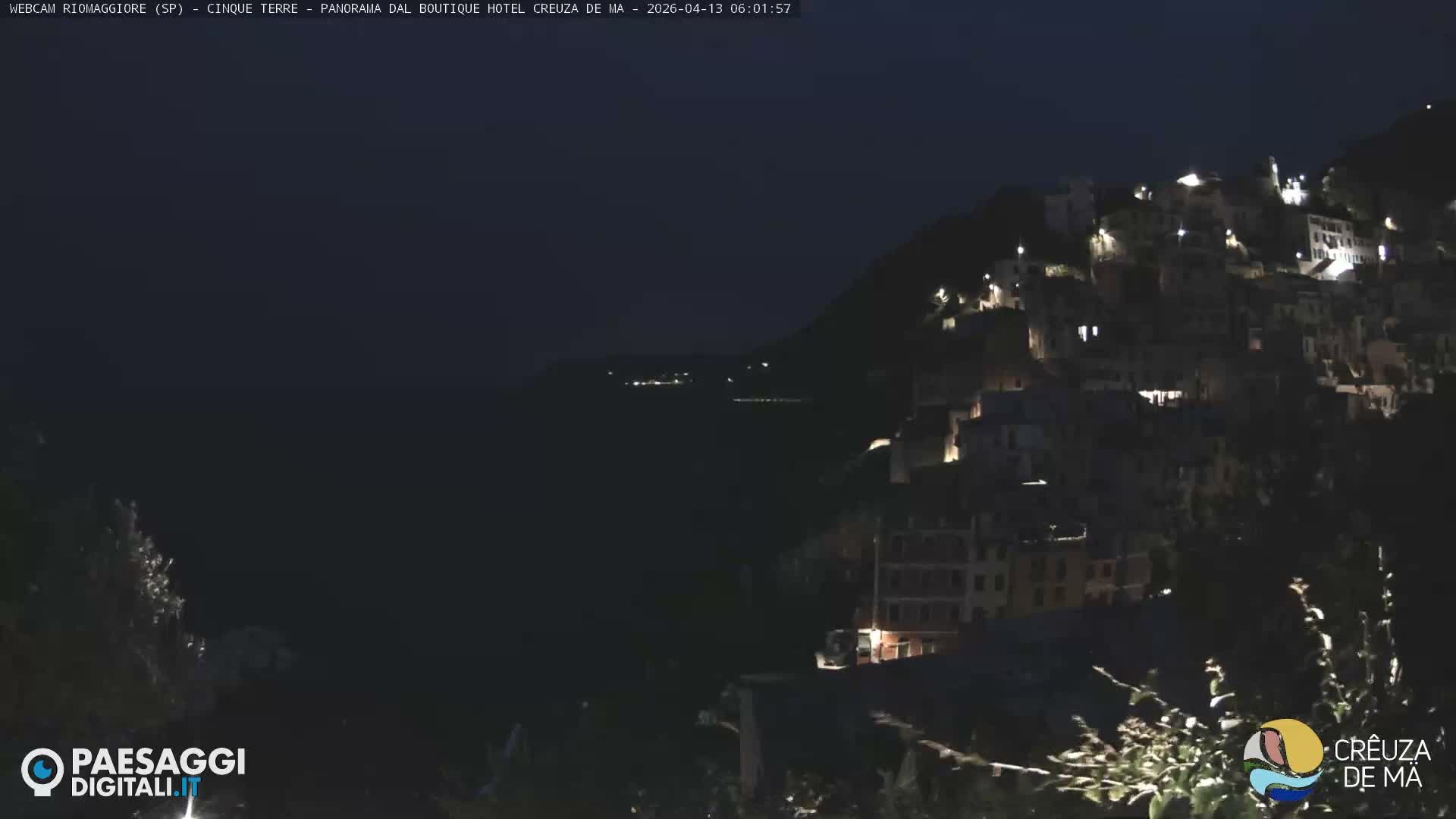 Cinque Terre, Riomaggiore Village Live Cam  - La Spezia, Liguria, Italy