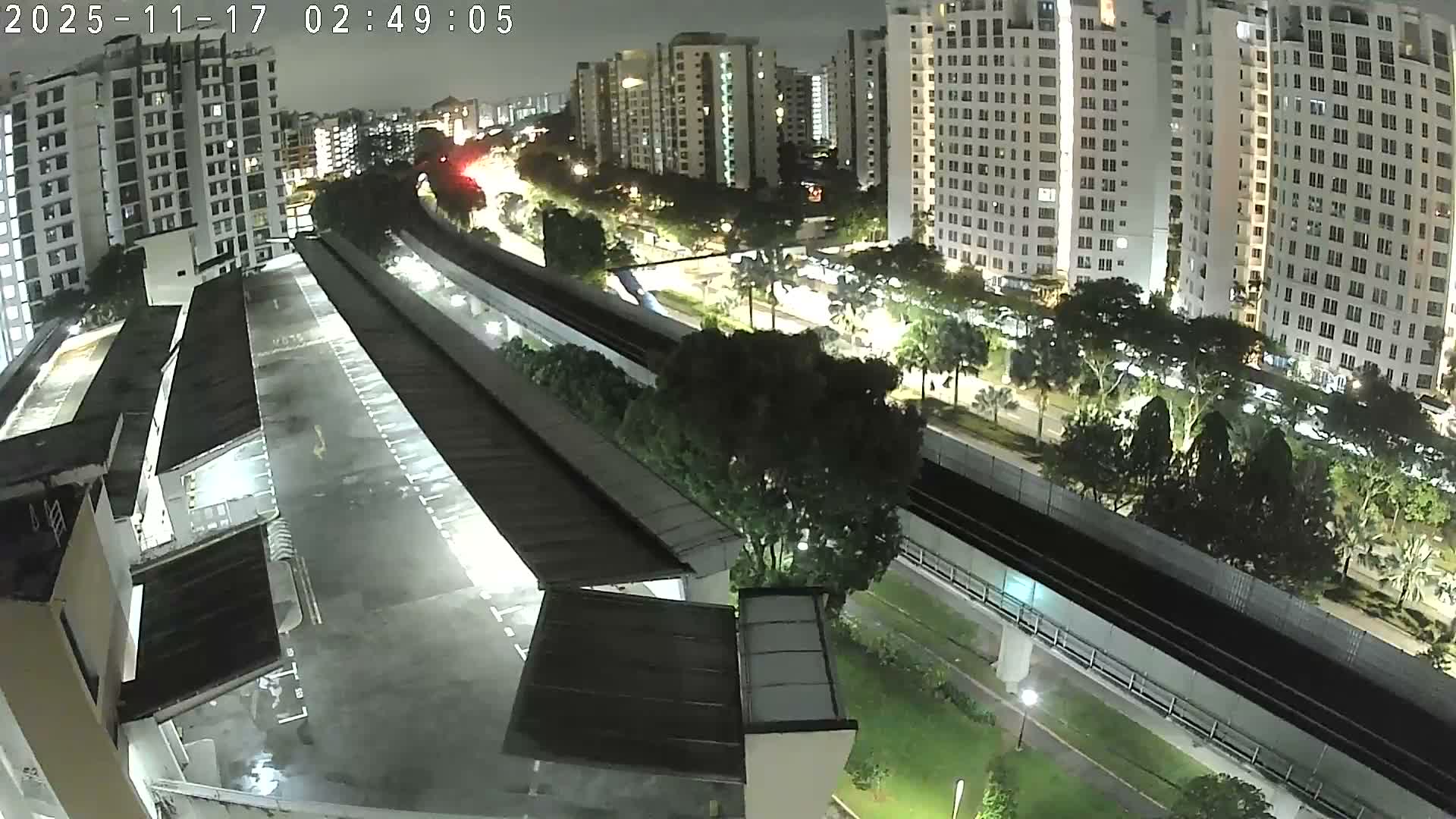 Singapore, Woodlands Avenue 7 & SMRT North South Metro Line Live Cam - Woodlands East, Woodlands, North West Region, Singapore
