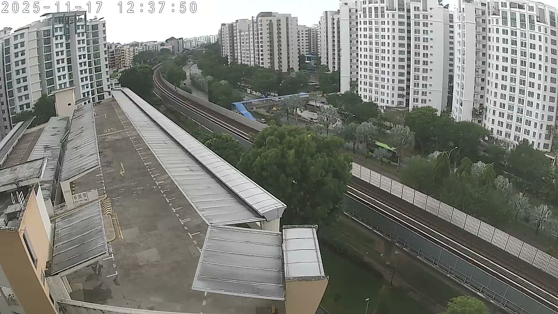 Singapore, Woodlands Avenue 7 & SMRT North South Metro Line Live Cam - Woodlands East, Woodlands, North West Region, Singapore