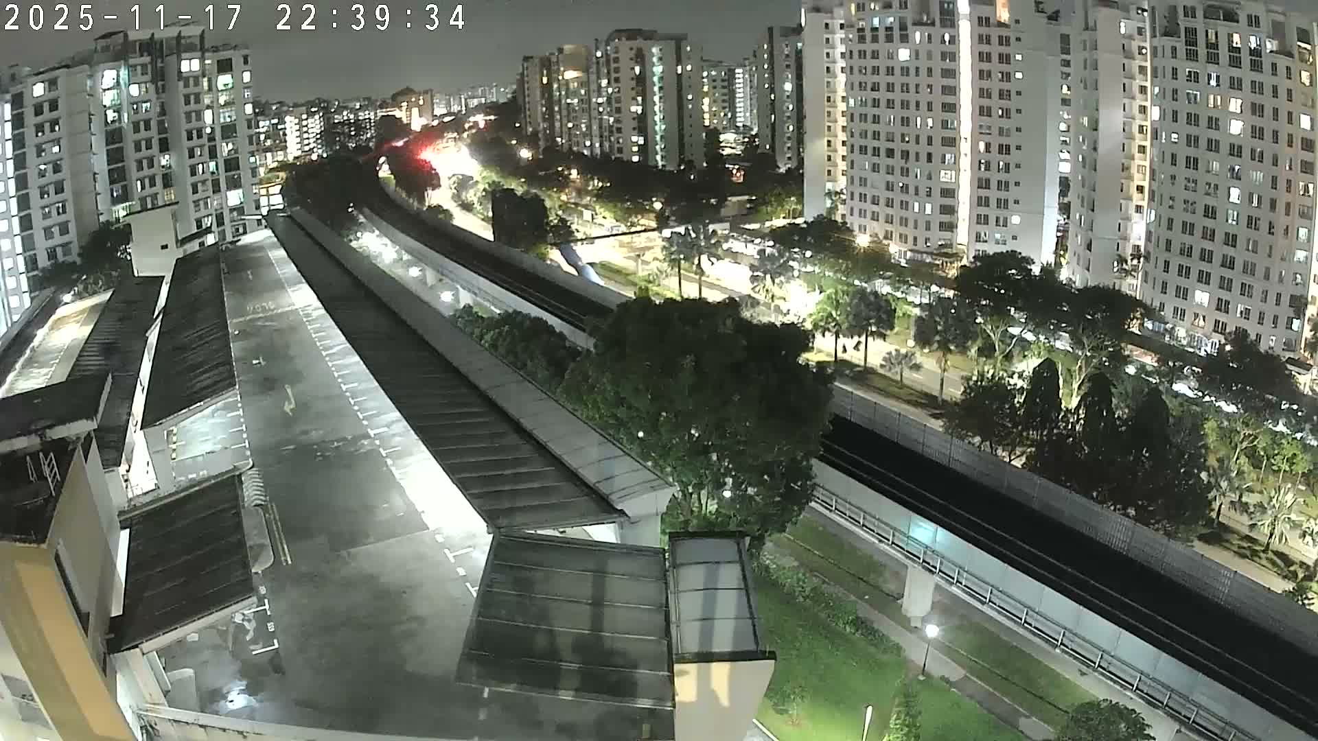 Singapore, Woodlands Avenue 7 & SMRT North South Metro Line Live Cam - Woodlands East, Woodlands, North West Region, Singapore