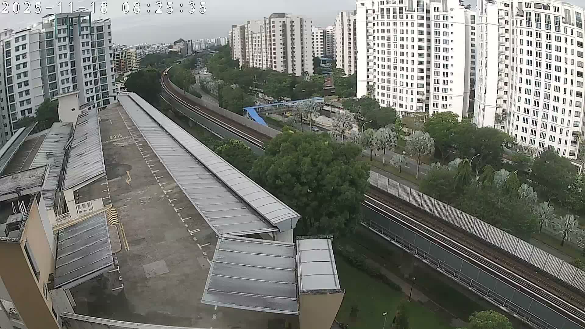 Singapore, Woodlands Avenue 7 & SMRT North South Metro Line Live Cam - Woodlands East, Woodlands, North West Region, Singapore