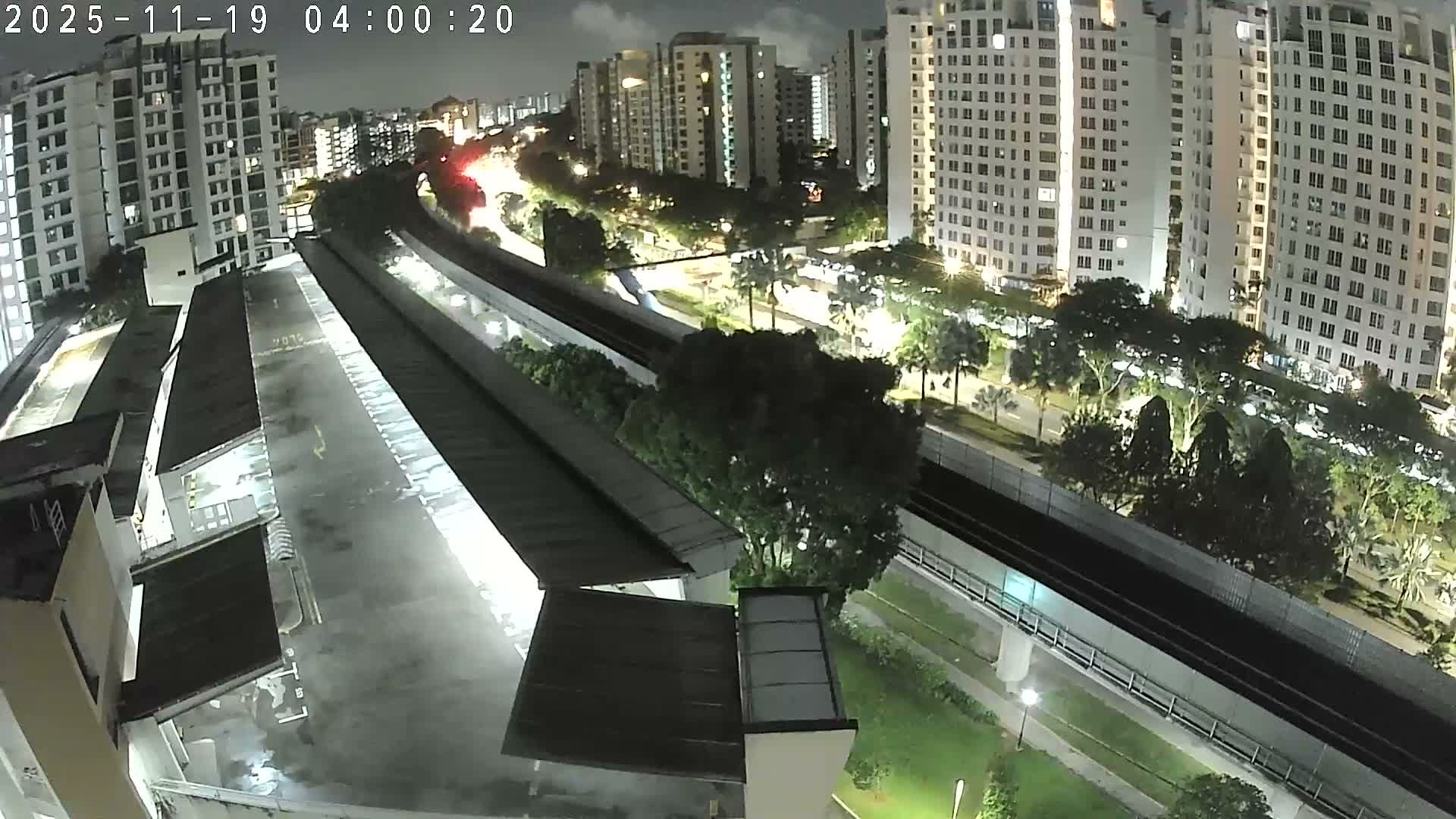 Singapore, Woodlands Avenue 7 & SMRT North South Metro Line Live Cam - Woodlands East, Woodlands, North West Region, Singapore