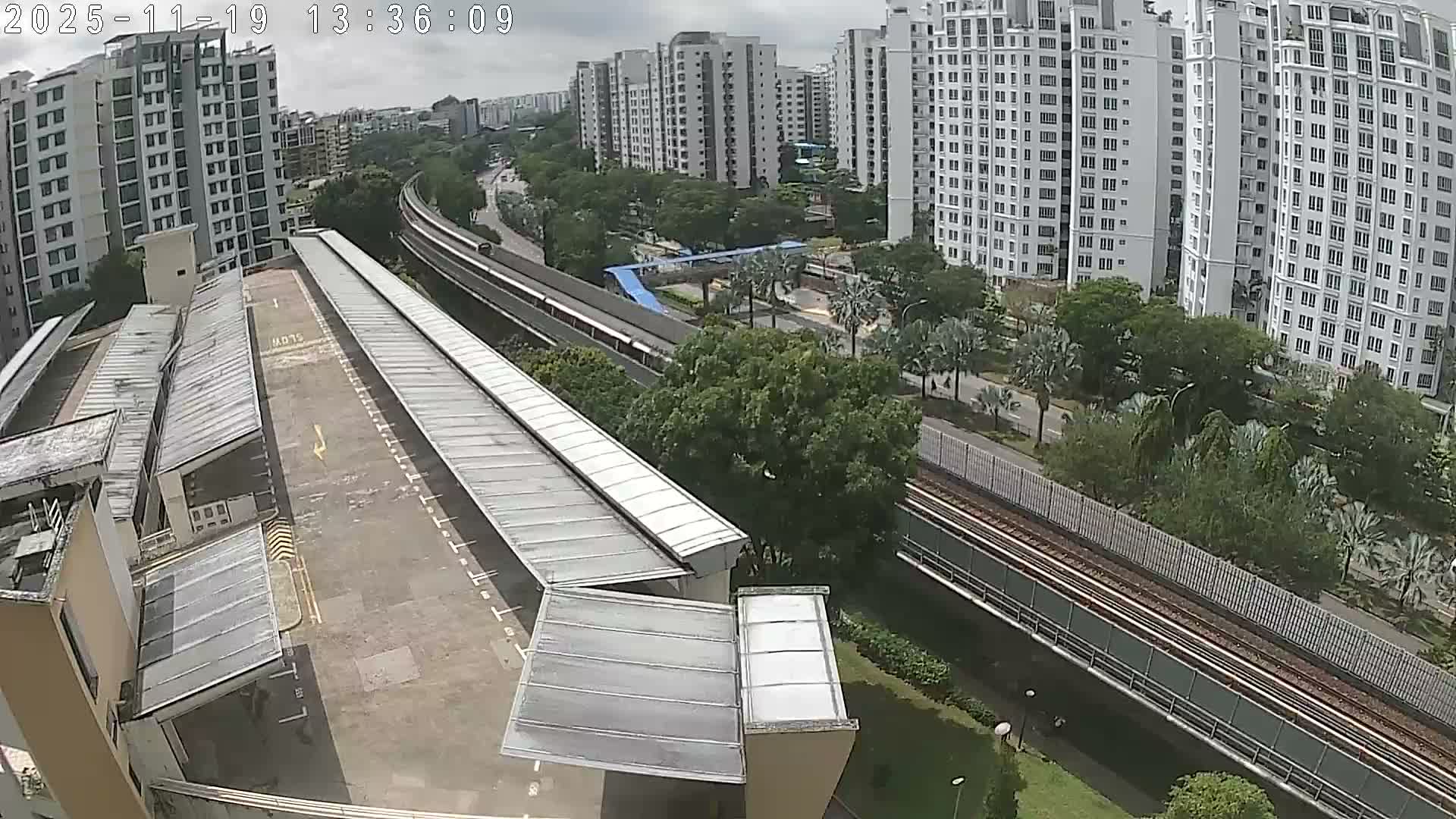 Singapore, Woodlands Avenue 7 & SMRT North South Metro Line Live Cam - Woodlands East, Woodlands, North West Region, Singapore