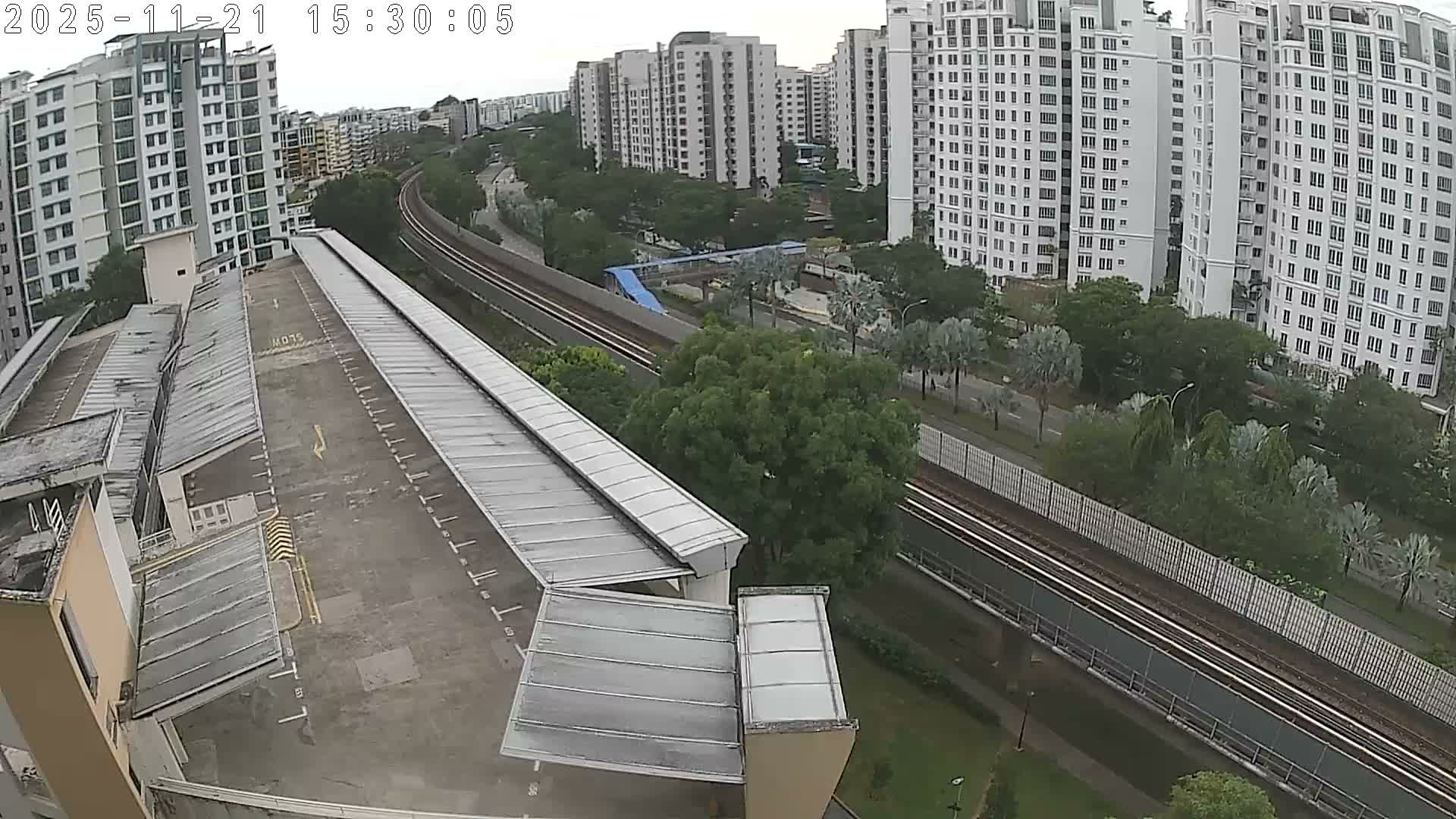 Singapore, Woodlands Avenue 7 & SMRT North South Metro Line Live Cam - Woodlands East, Woodlands, North West Region, Singapore