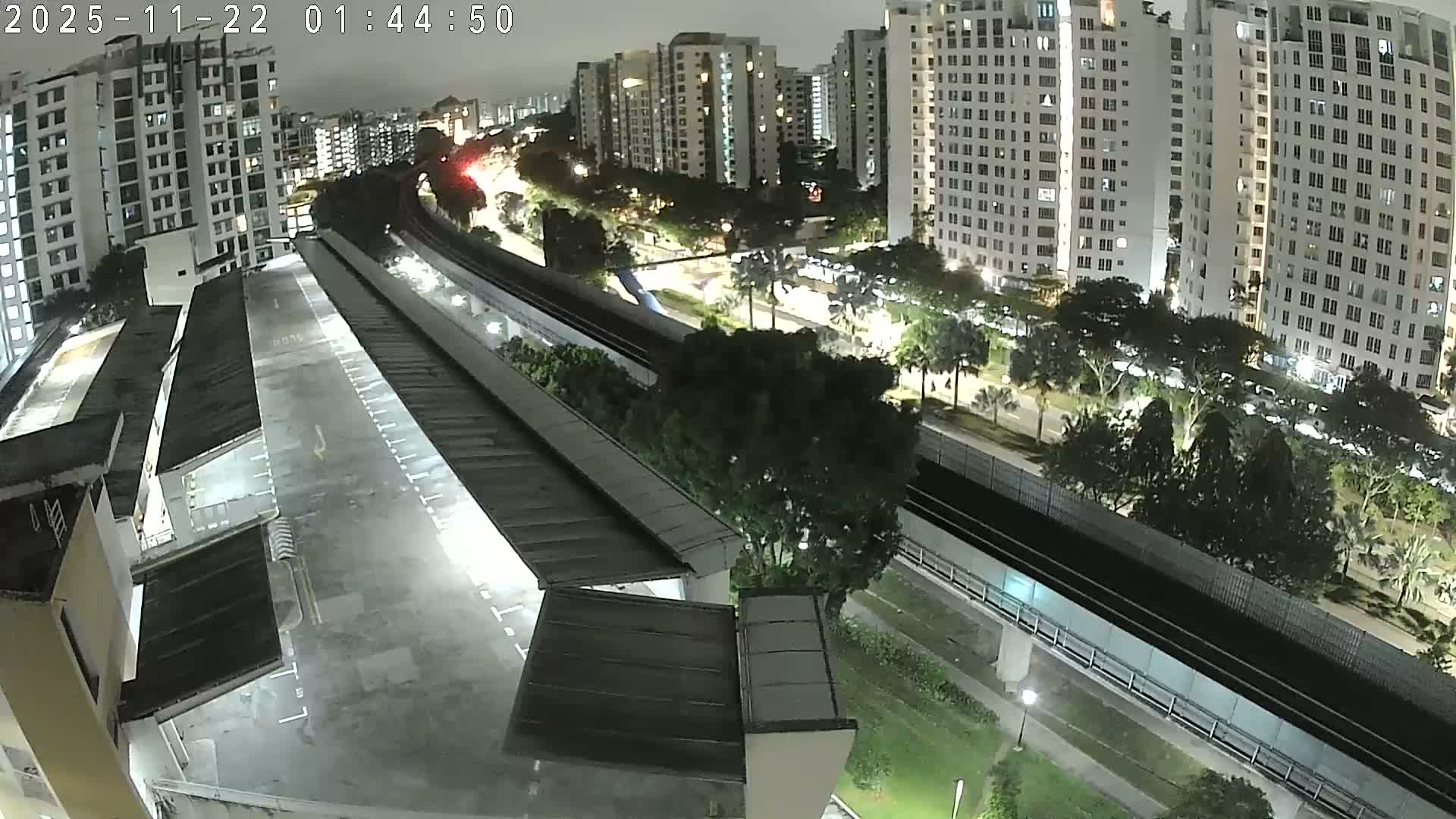 Singapore, Woodlands Avenue 7 & SMRT North South Metro Line Live Cam - Woodlands East, Woodlands, North West Region, Singapore