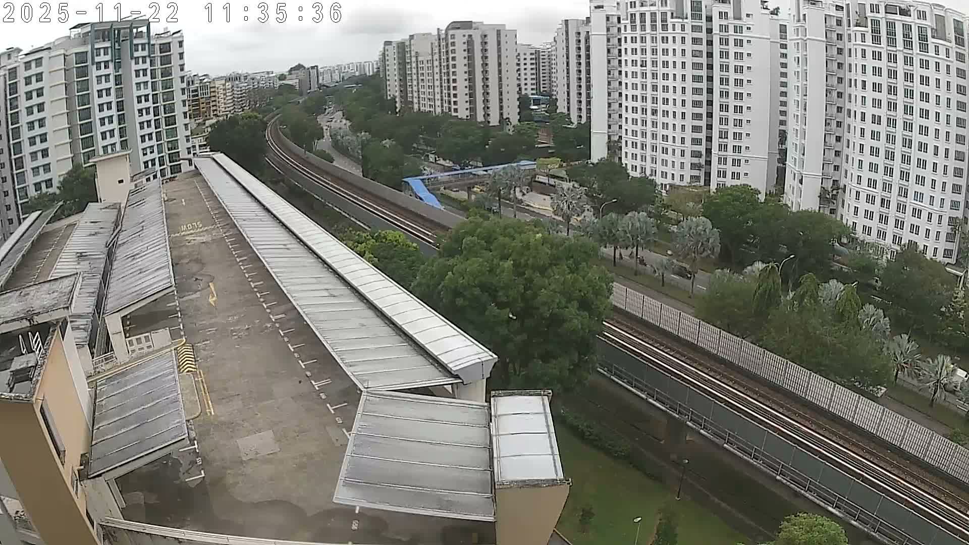 Singapore, Woodlands Avenue 7 & SMRT North South Metro Line Live Cam - Woodlands East, Woodlands, North West Region, Singapore