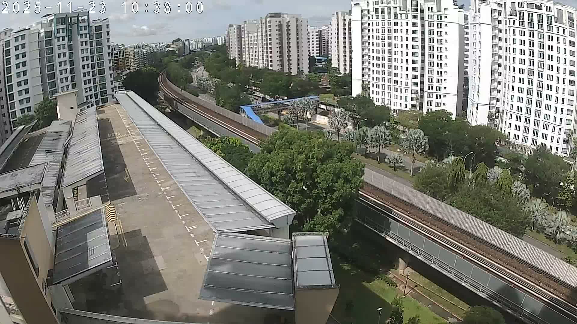 Singapore, Woodlands Avenue 7 & SMRT North South Metro Line Live Cam - Woodlands East, Woodlands, North West Region, Singapore