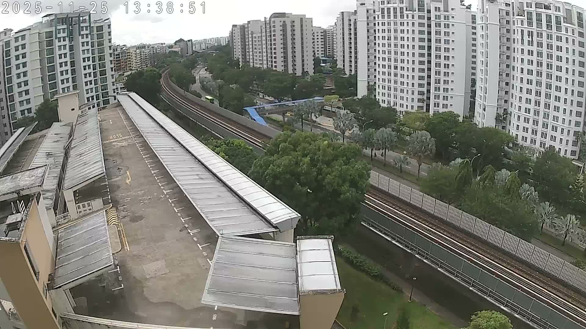 Singapore, Woodlands Avenue 7 & SMRT North South Metro Line Live Cam - Woodlands East, Woodlands, North West Region, Singapore
