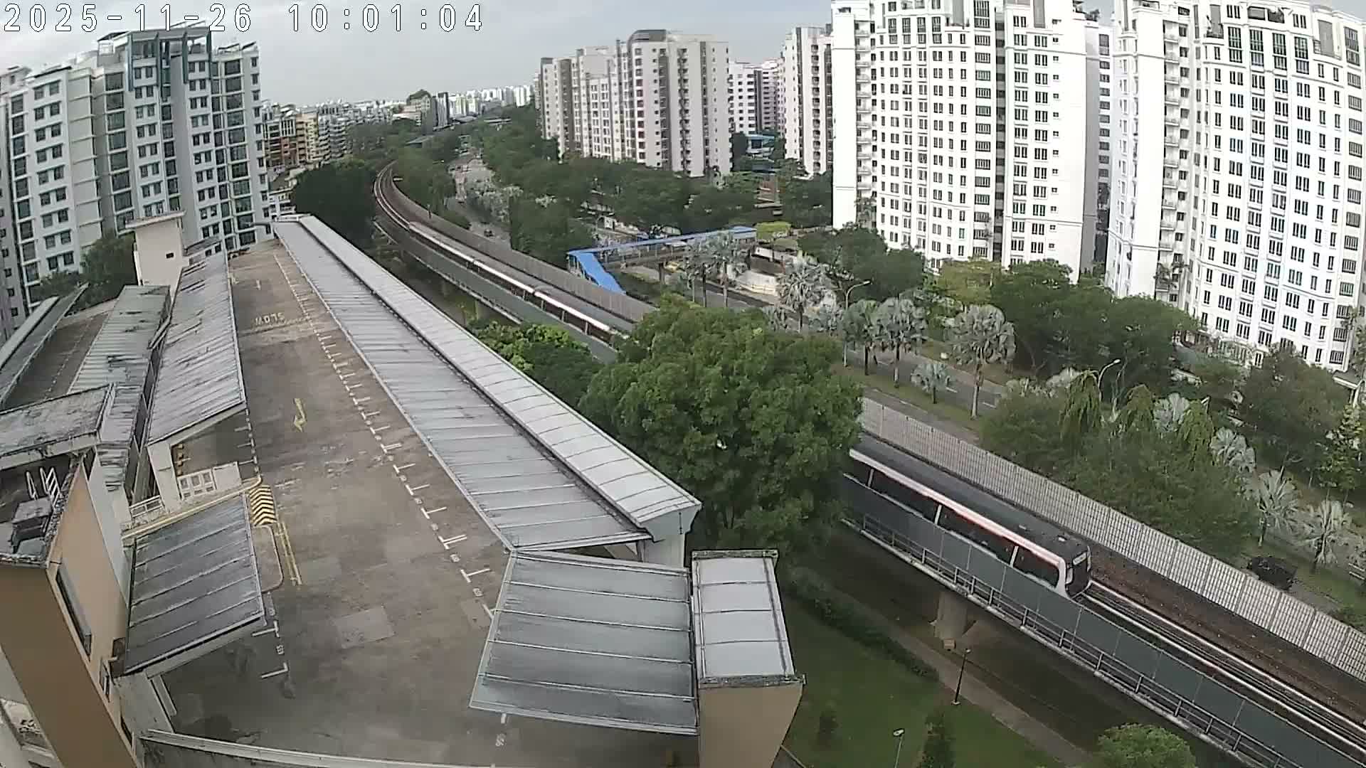 Singapore, Woodlands Avenue 7 & SMRT North South Metro Line Live Cam - Woodlands East, Woodlands, North West Region, Singapore