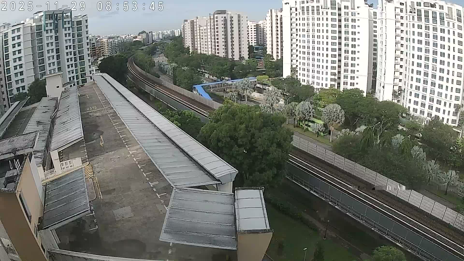 Singapore, Woodlands Avenue 7 & SMRT North South Metro Line Live Cam - Woodlands East, Woodlands, North West Region, Singapore
