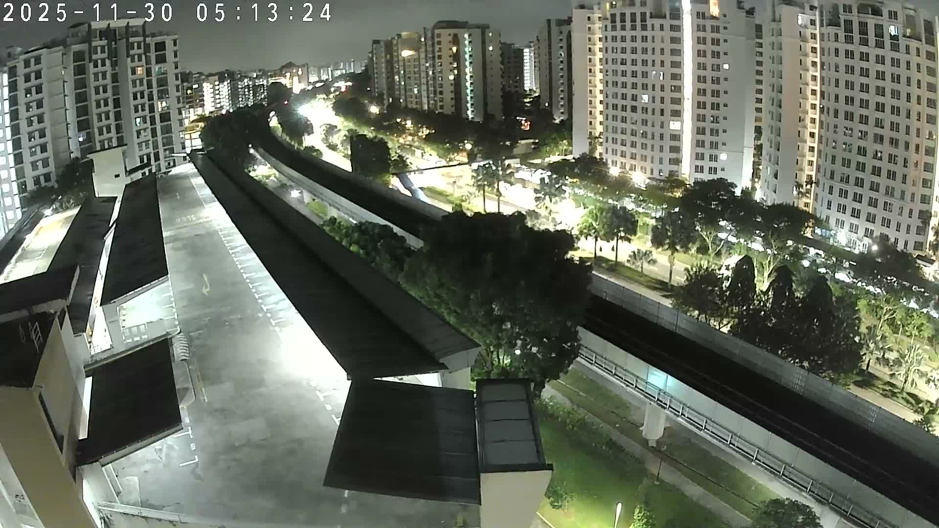 Singapore, Woodlands Avenue 7 & SMRT North South Metro Line Live Cam - Woodlands East, Woodlands, North West Region, Singapore