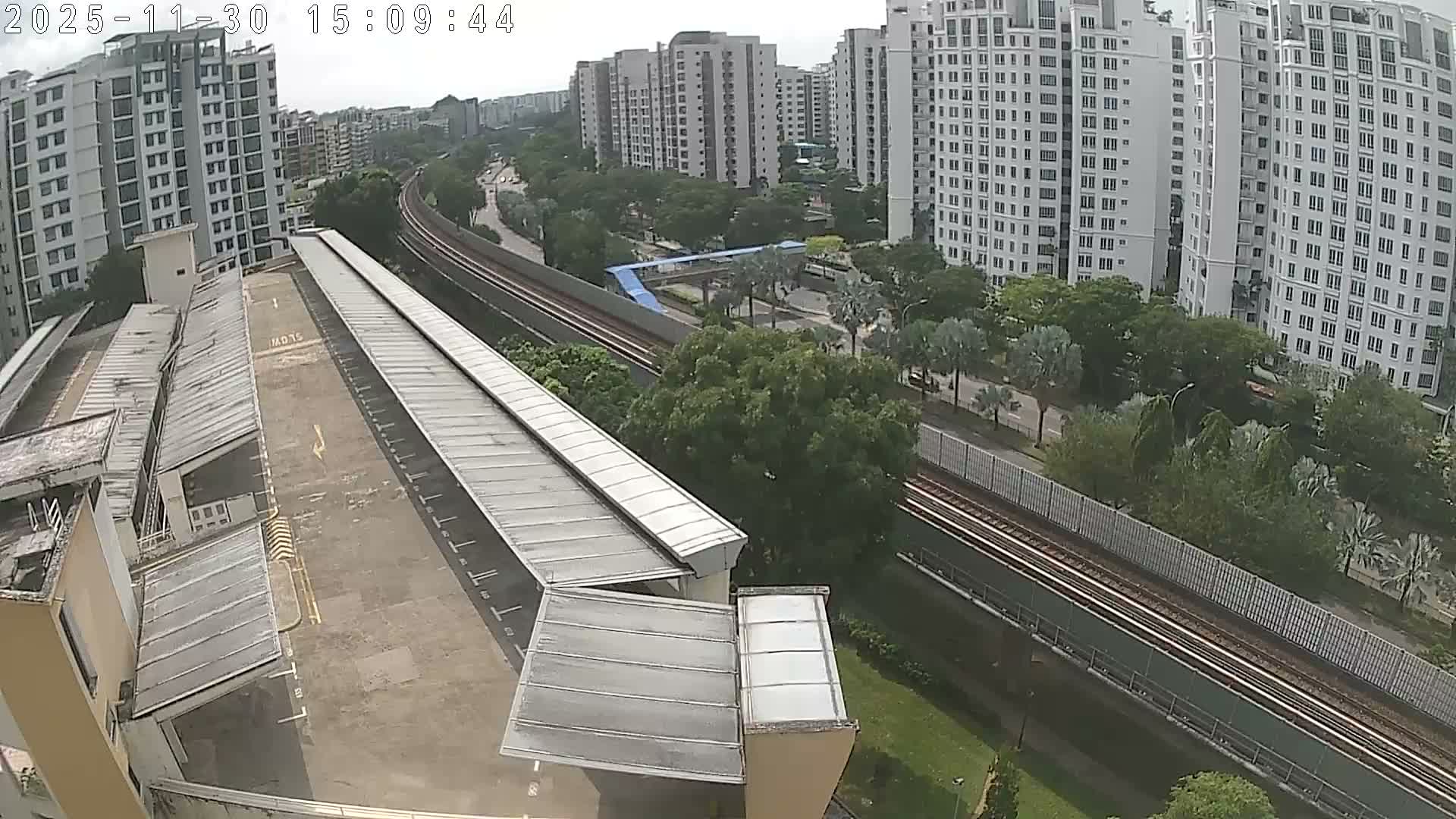 Singapore, Woodlands Avenue 7 & SMRT North South Metro Line Live Cam - Woodlands East, Woodlands, North West Region, Singapore