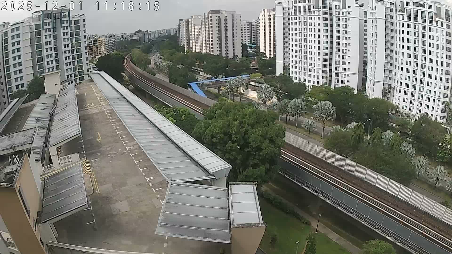 Singapore, Woodlands Avenue 7 & SMRT North South Metro Line Live Cam - Woodlands East, Woodlands, North West Region, Singapore
