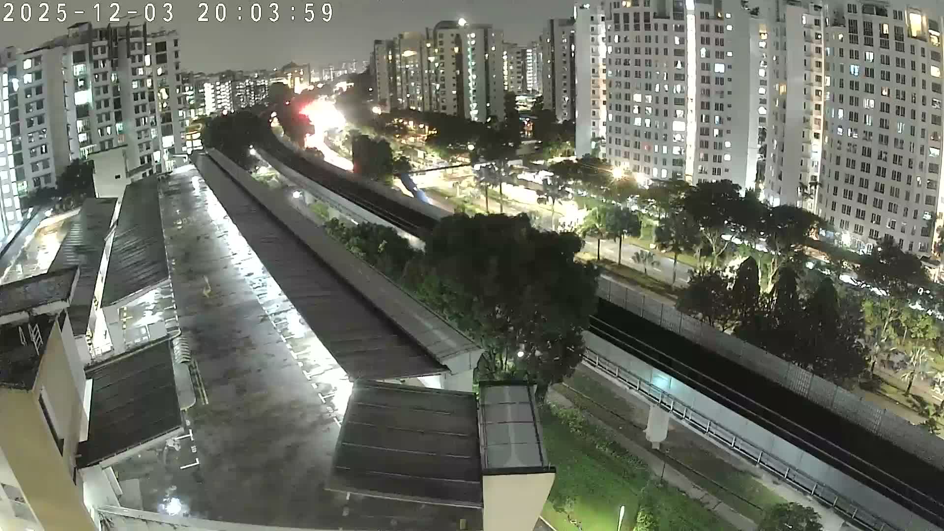 Singapore, Woodlands Avenue 7 & SMRT North South Metro Line Live Cam - Woodlands East, Woodlands, North West Region, Singapore