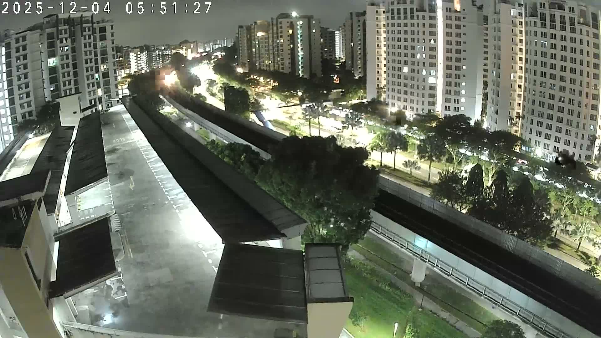 Singapore, Woodlands Avenue 7 & SMRT North South Metro Line Live Cam - Woodlands East, Woodlands, North West Region, Singapore