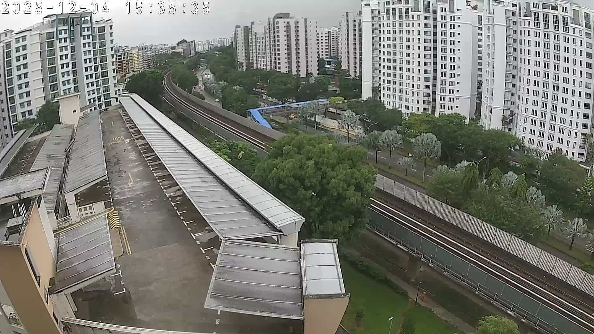 Singapore, Woodlands Avenue 7 & SMRT North South Metro Line Live Cam - Woodlands East, Woodlands, North West Region, Singapore