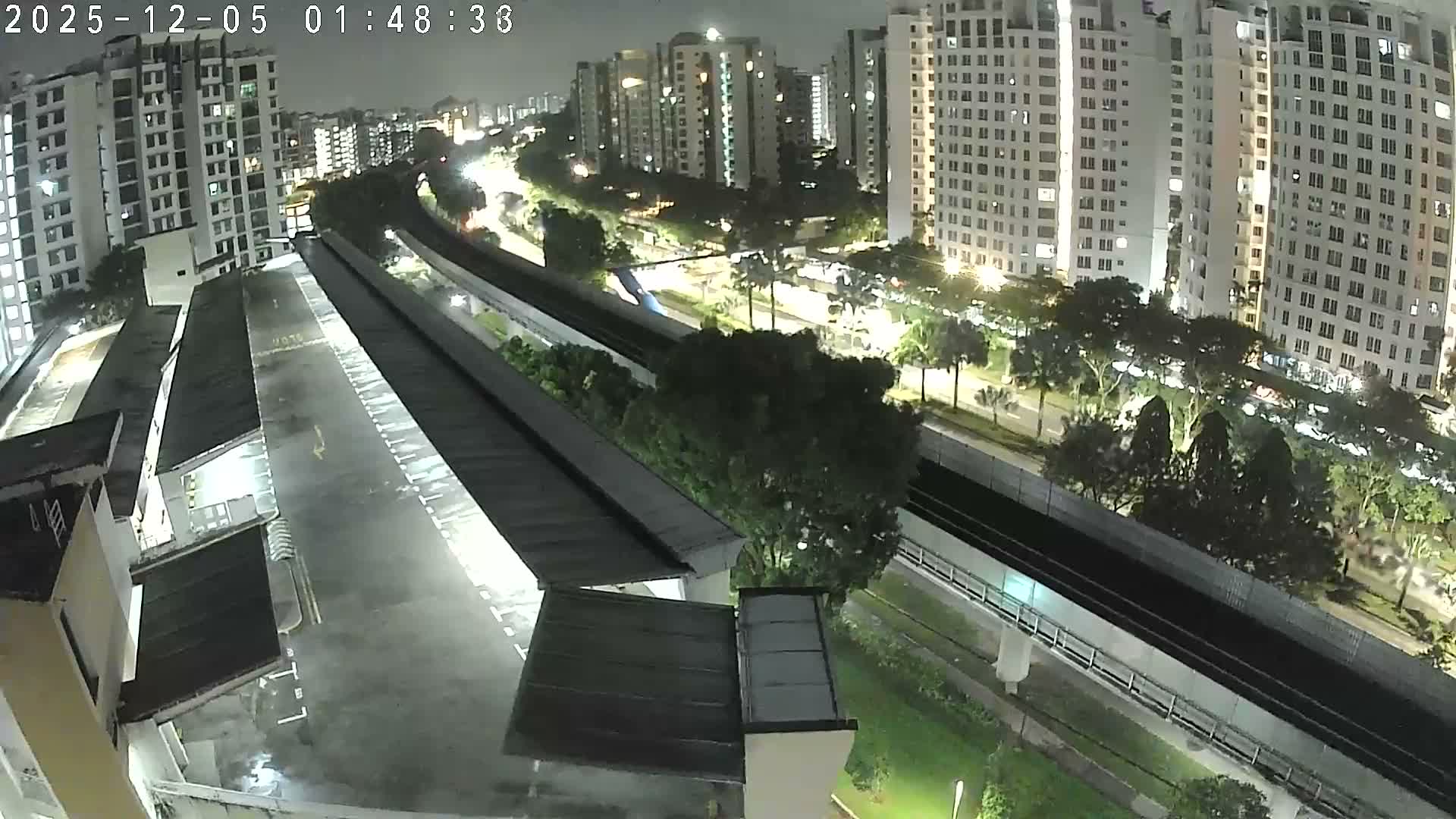 Singapore, Woodlands Avenue 7 & SMRT North South Metro Line Live Cam - Woodlands East, Woodlands, North West Region, Singapore