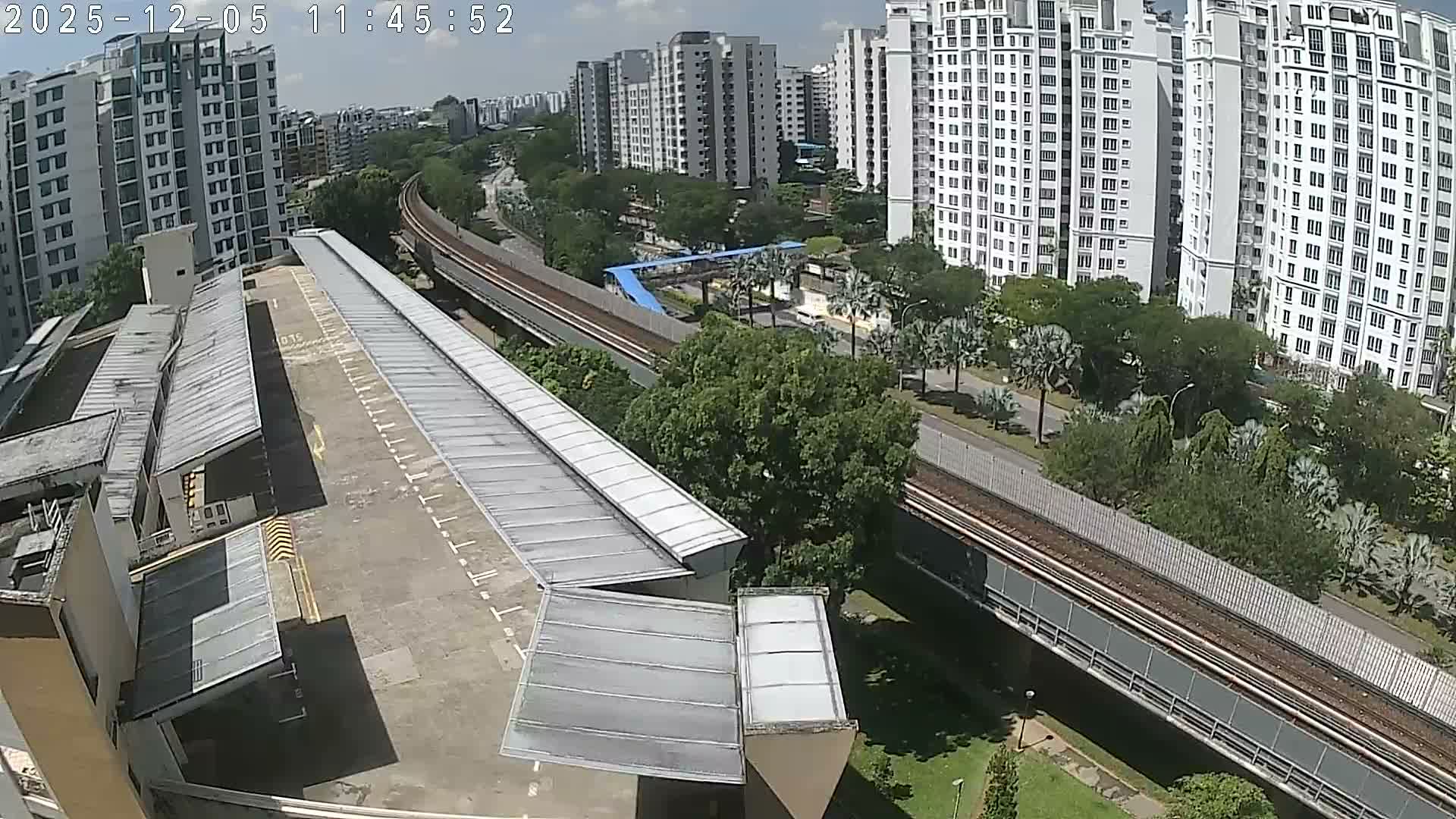 Singapore, Woodlands Avenue 7 & SMRT North South Metro Line Live Cam - Woodlands East, Woodlands, North West Region, Singapore