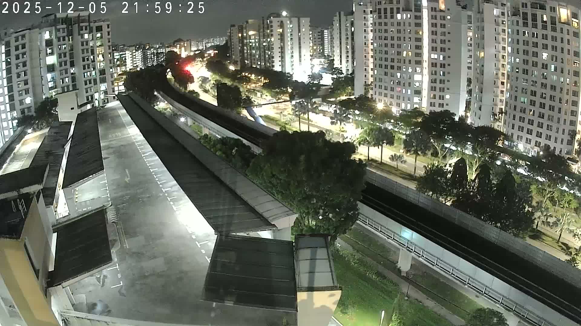 Singapore, Woodlands Avenue 7 & SMRT North South Metro Line Live Cam - Woodlands East, Woodlands, North West Region, Singapore