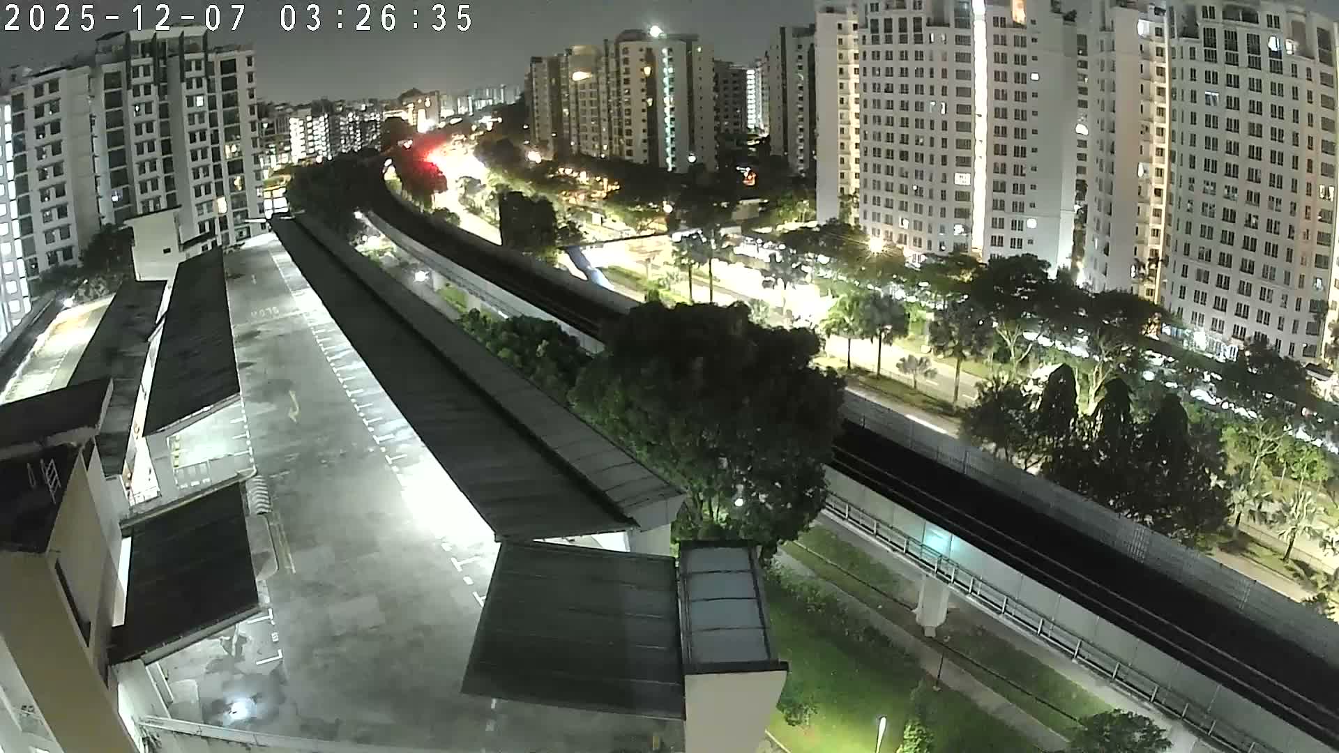 Singapore, Woodlands Avenue 7 & SMRT North South Metro Line Live Cam - Woodlands East, Woodlands, North West Region, Singapore