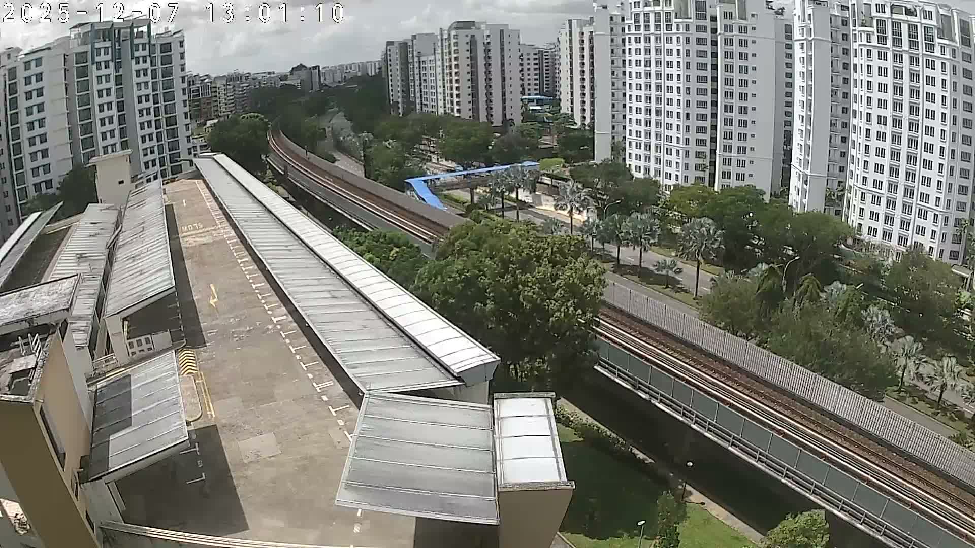 Singapore, Woodlands Avenue 7 & SMRT North South Metro Line Live Cam - Woodlands East, Woodlands, North West Region, Singapore