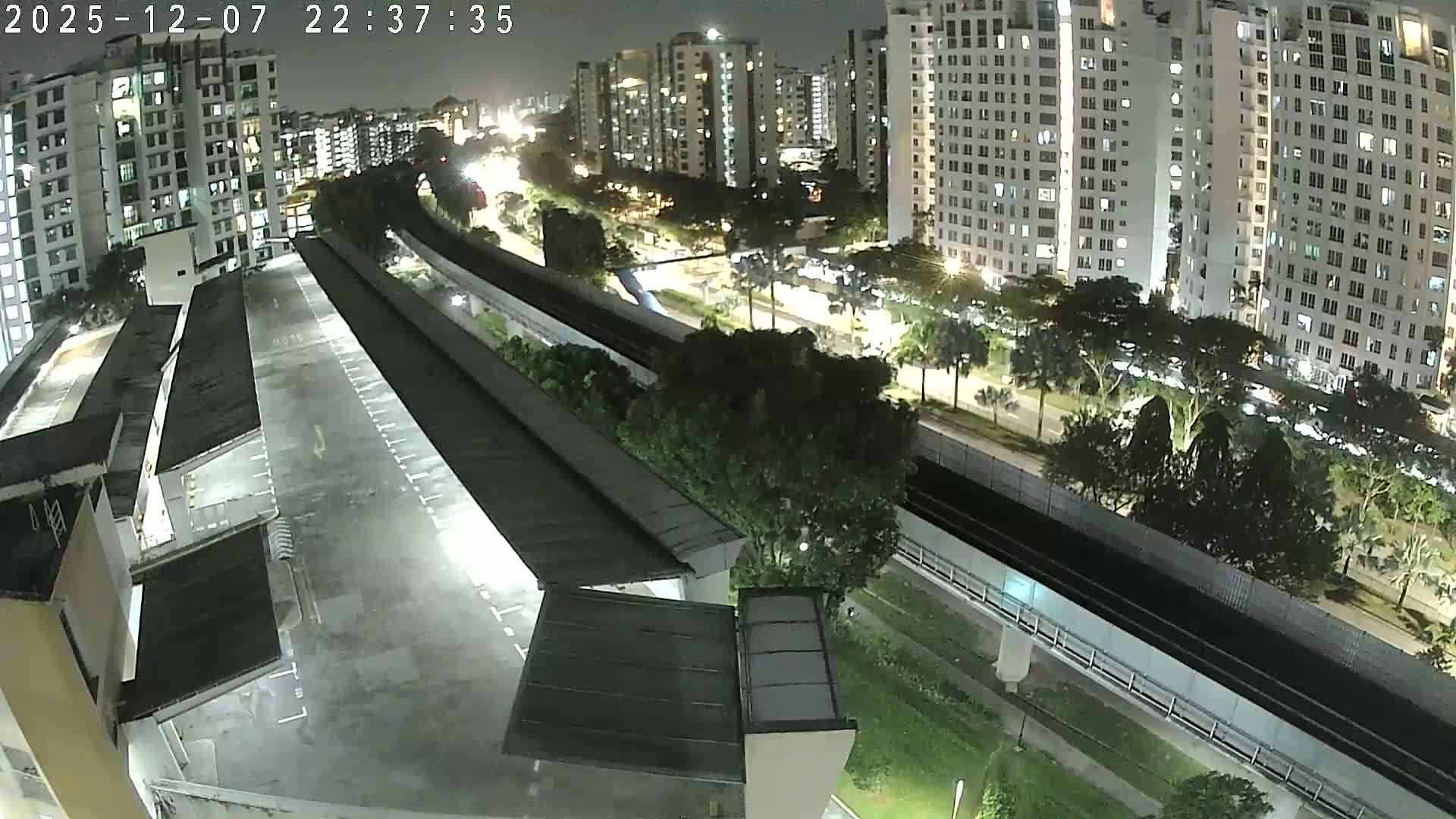 Singapore, Woodlands Avenue 7 & SMRT North South Metro Line Live Cam - Woodlands East, Woodlands, North West Region, Singapore