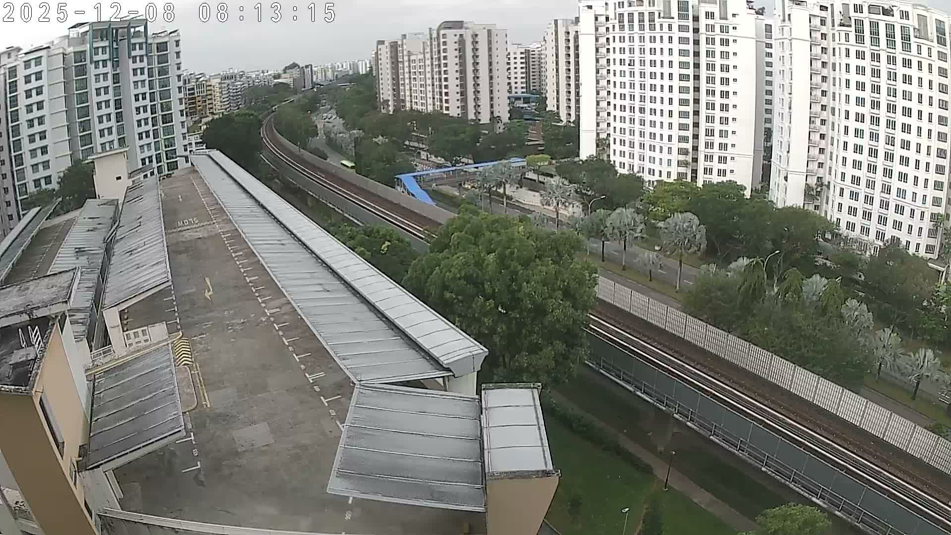 Singapore, Woodlands Avenue 7 & SMRT North South Metro Line Live Cam - Woodlands East, Woodlands, North West Region, Singapore