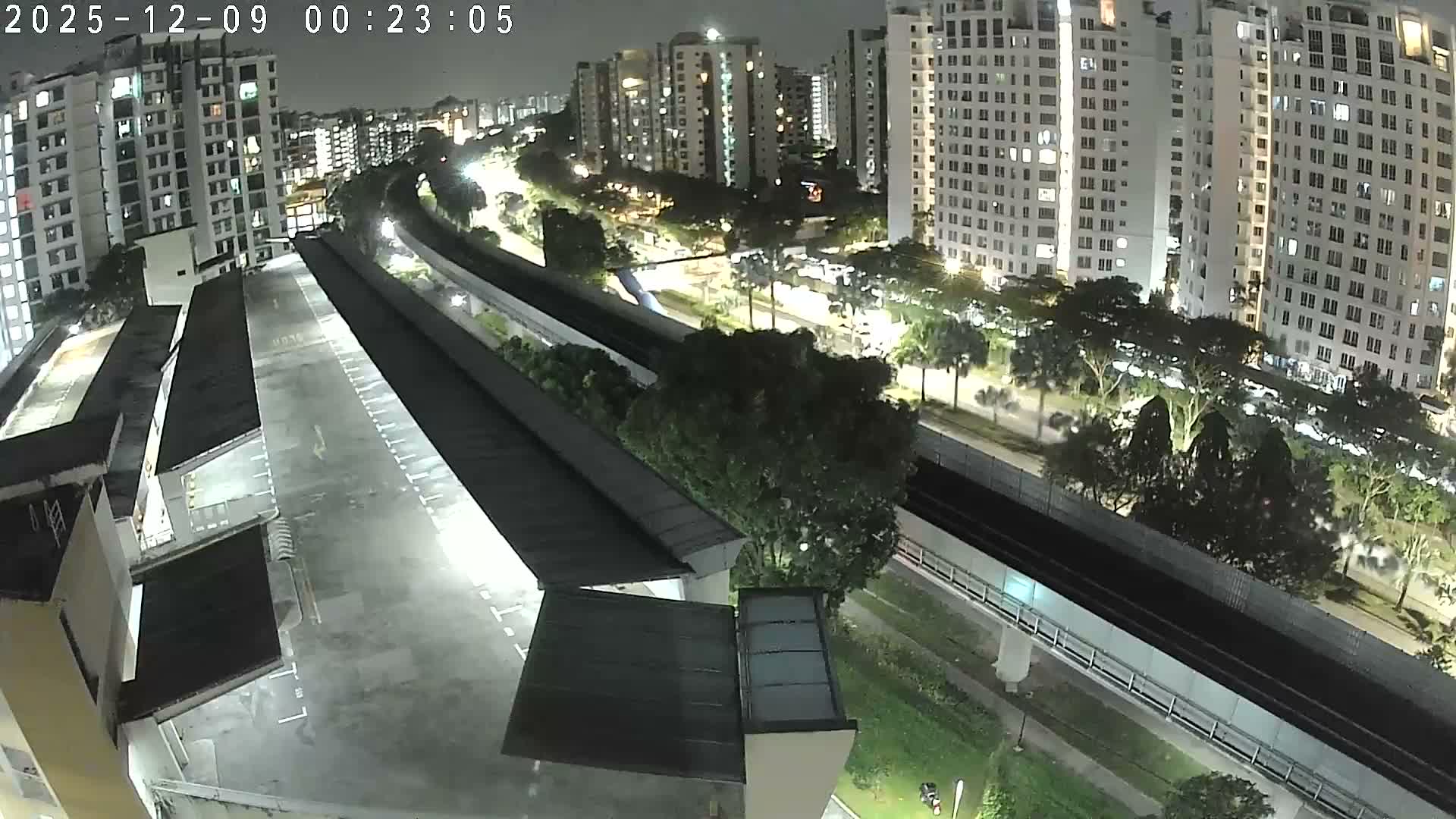Singapore, Woodlands Avenue 7 & SMRT North South Metro Line Live Cam - Woodlands East, Woodlands, North West Region, Singapore