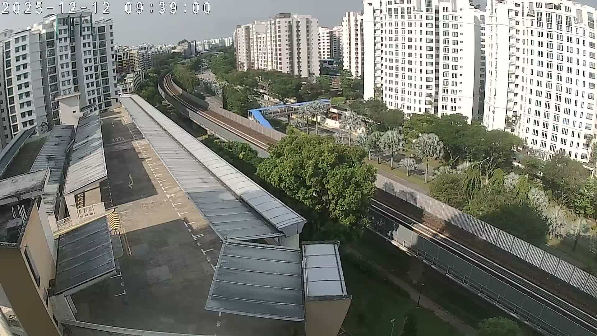 Singapore, Woodlands Avenue 7 & SMRT North South Metro Line Live Cam - Woodlands East, Woodlands, North West Region, Singapore