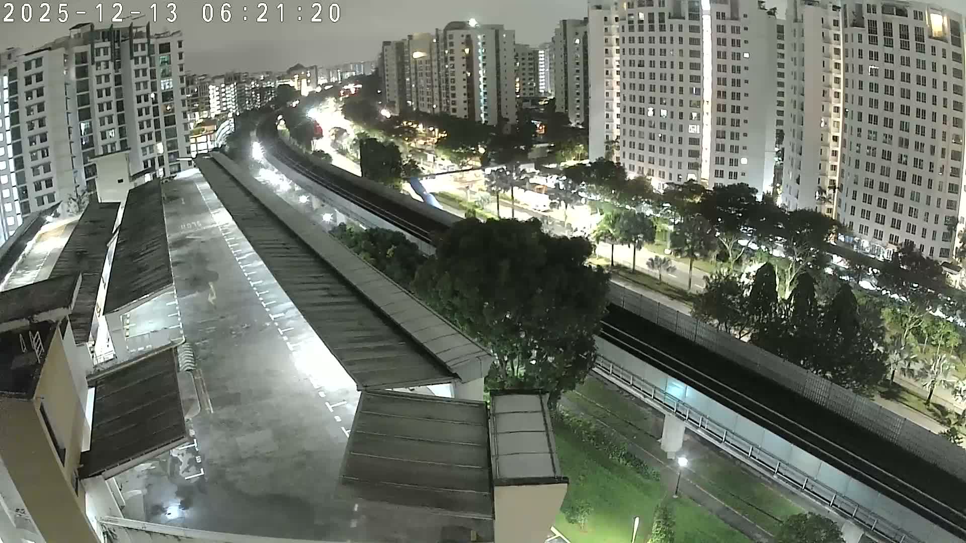 Singapore, Woodlands Avenue 7 & SMRT North South Metro Line Live Cam - Woodlands East, Woodlands, North West Region, Singapore