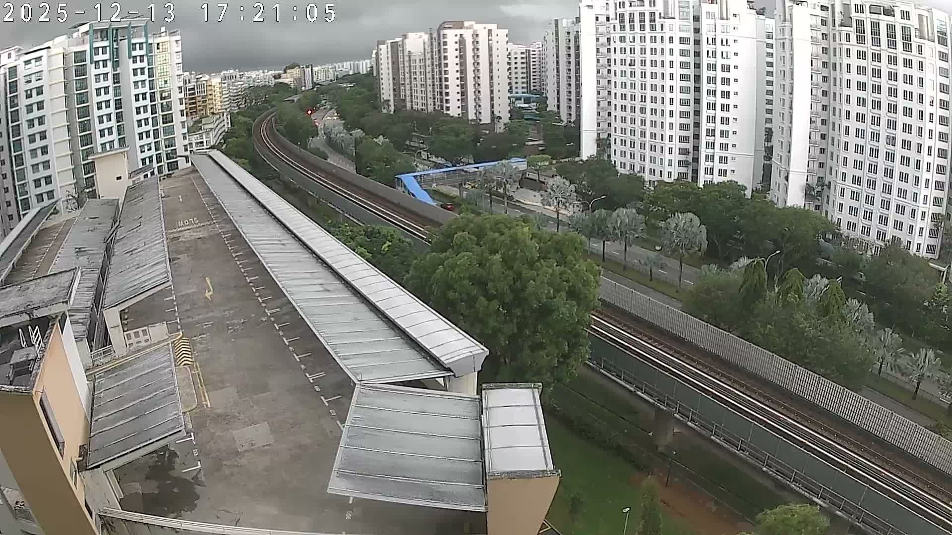 Singapore, Woodlands Avenue 7 & SMRT North South Metro Line Live Cam - Woodlands East, Woodlands, North West Region, Singapore
