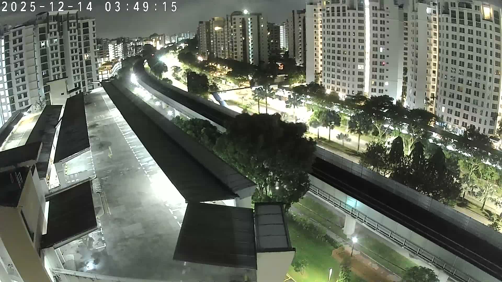 Singapore, Woodlands Avenue 7 & SMRT North South Metro Line Live Cam - Woodlands East, Woodlands, North West Region, Singapore