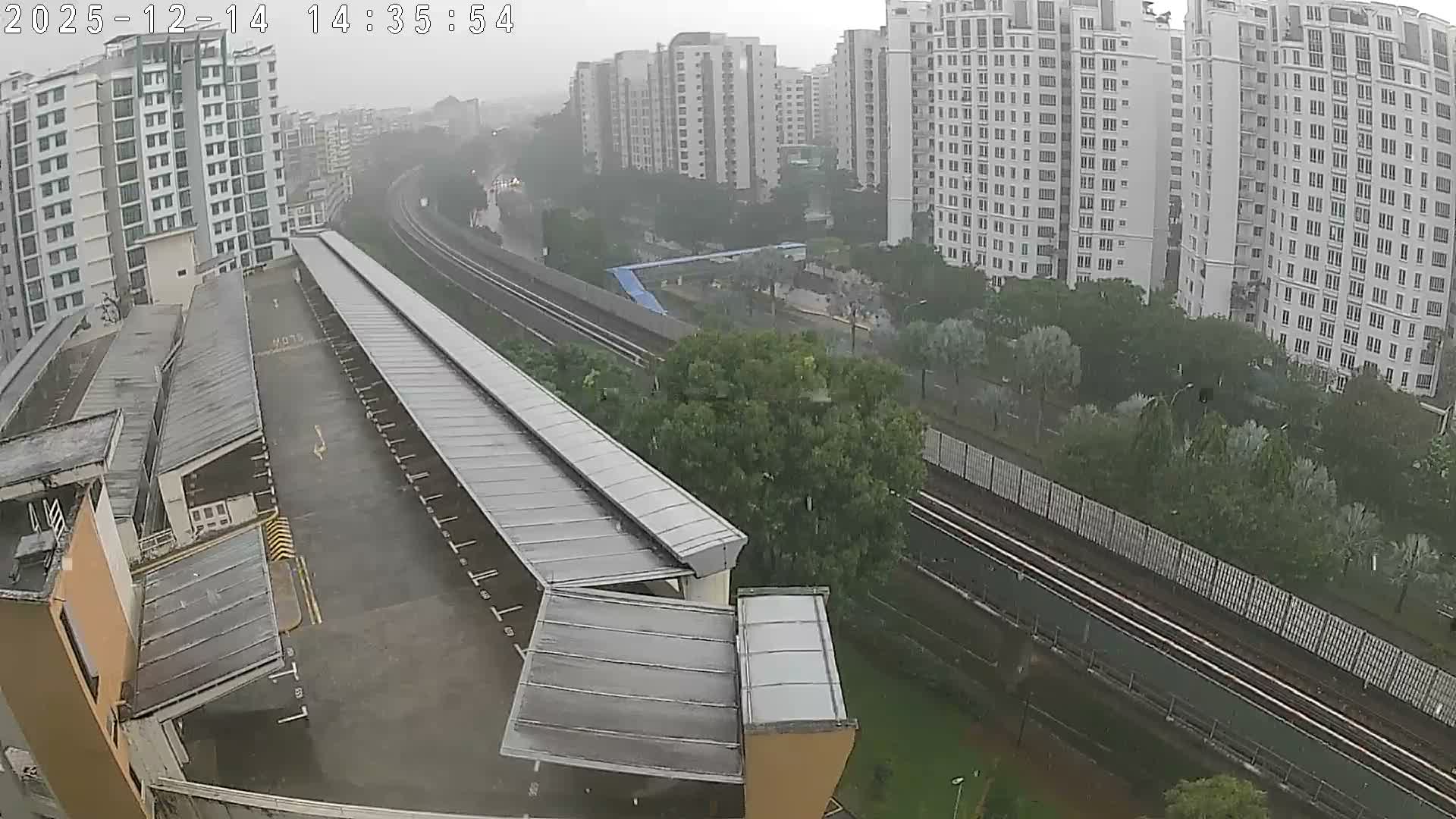Singapore, Woodlands Avenue 7 & SMRT North South Metro Line Live Cam - Woodlands East, Woodlands, North West Region, Singapore