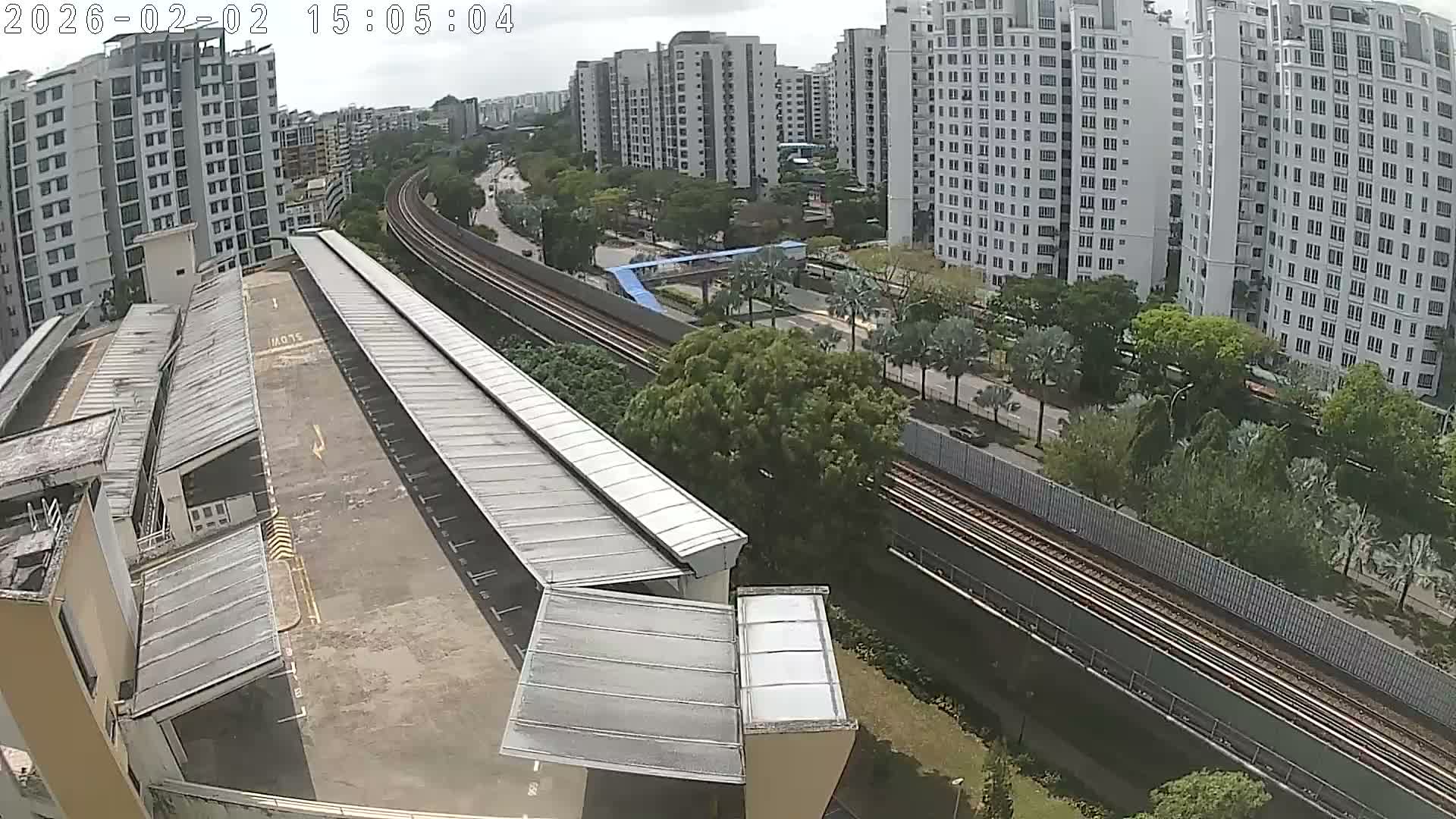 Singapore, Woodlands Avenue 7 & SMRT North South Metro Line Live Cam - Woodlands East, Woodlands, North West Region, Singapore