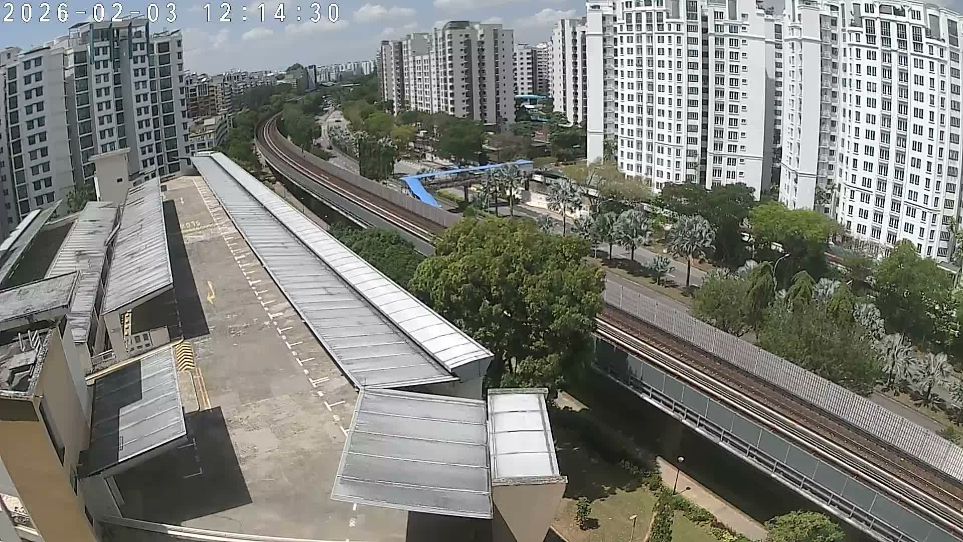 Singapore, Woodlands Avenue 7 & SMRT North South Metro Line Live Cam - Woodlands East, Woodlands, North West Region, Singapore