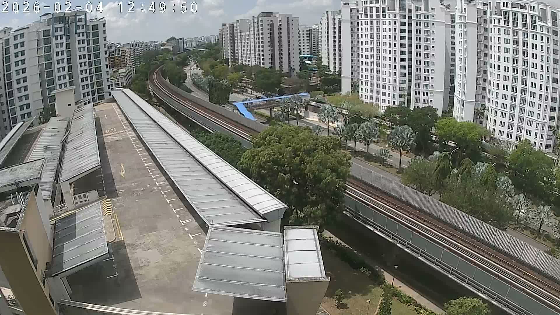 Singapore, Woodlands Avenue 7 & SMRT North South Metro Line Live Cam - Woodlands East, Woodlands, North West Region, Singapore