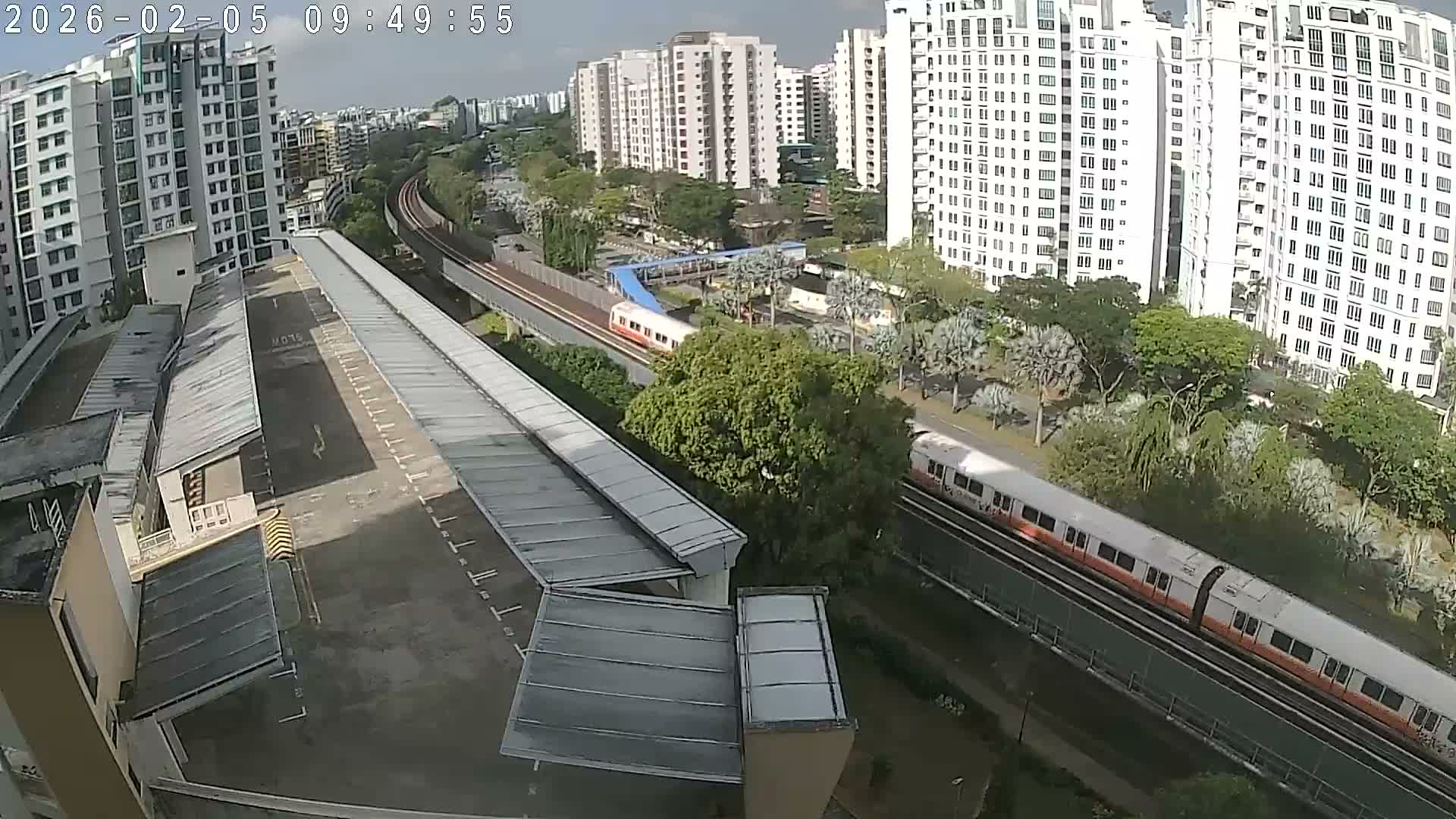 Singapore, Woodlands Avenue 7 & SMRT North South Metro Line Live Cam - Woodlands East, Woodlands, North West Region, Singapore