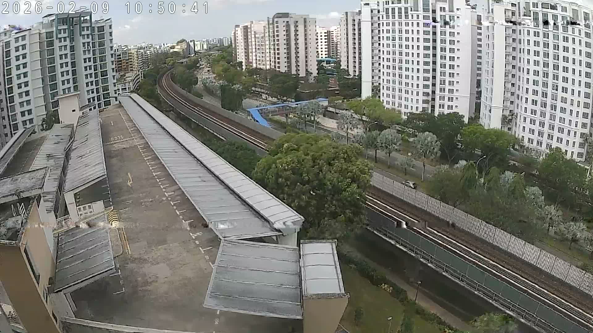 Singapore, Woodlands Avenue 7 & SMRT North South Metro Line Live Cam - Woodlands East, Woodlands, North West Region, Singapore