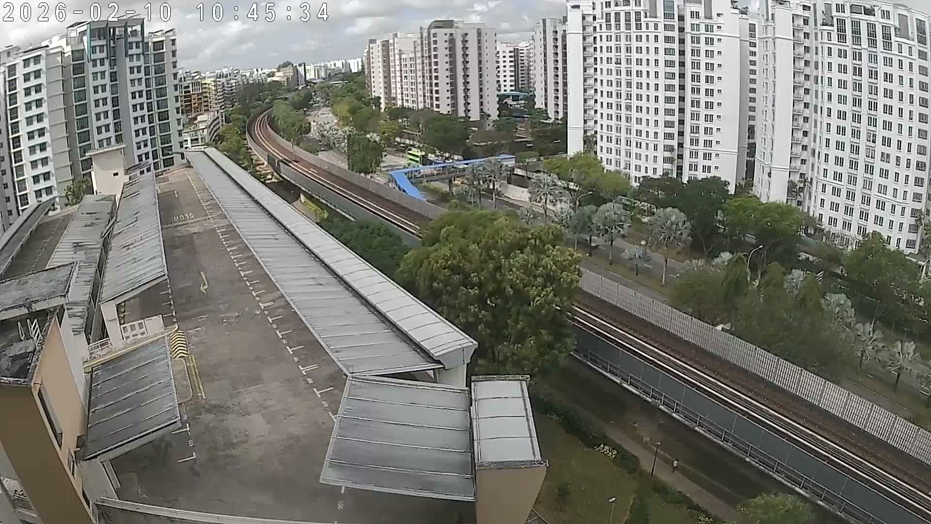 Singapore, Woodlands Avenue 7 & SMRT North South Metro Line Live Cam - Woodlands East, Woodlands, North West Region, Singapore