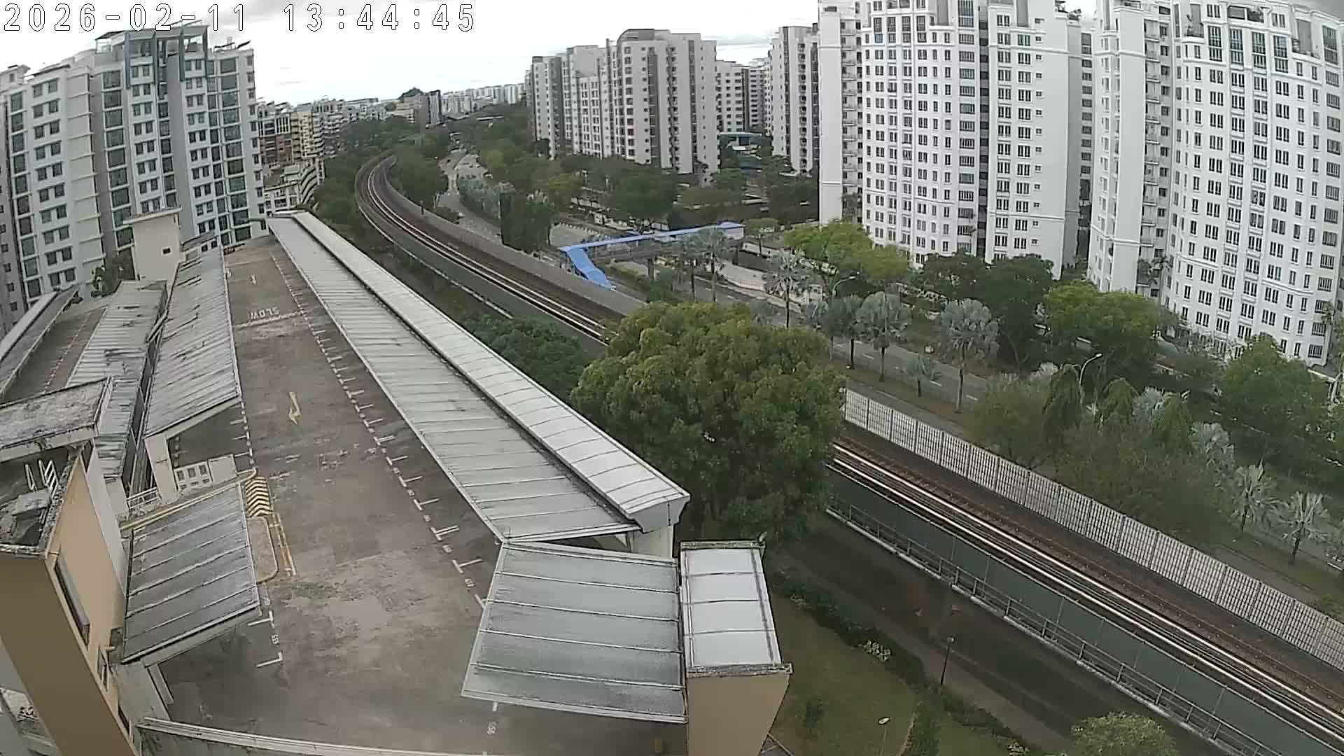 Singapore, Woodlands Avenue 7 & SMRT North South Metro Line Live Cam - Woodlands East, Woodlands, North West Region, Singapore