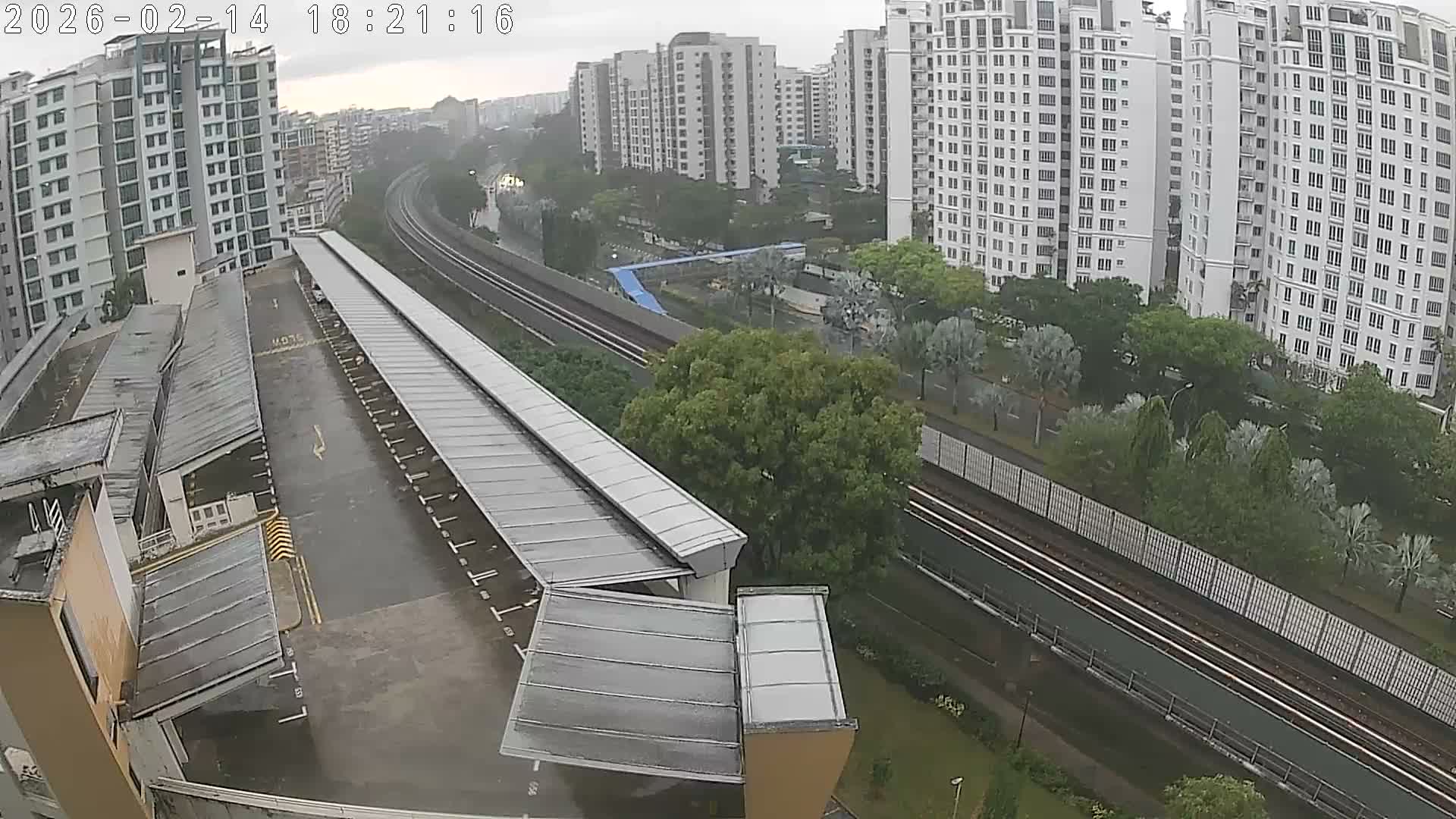 Singapore, Woodlands Avenue 7 & SMRT North South Metro Line Live Cam - Woodlands East, Woodlands, North West Region, Singapore
